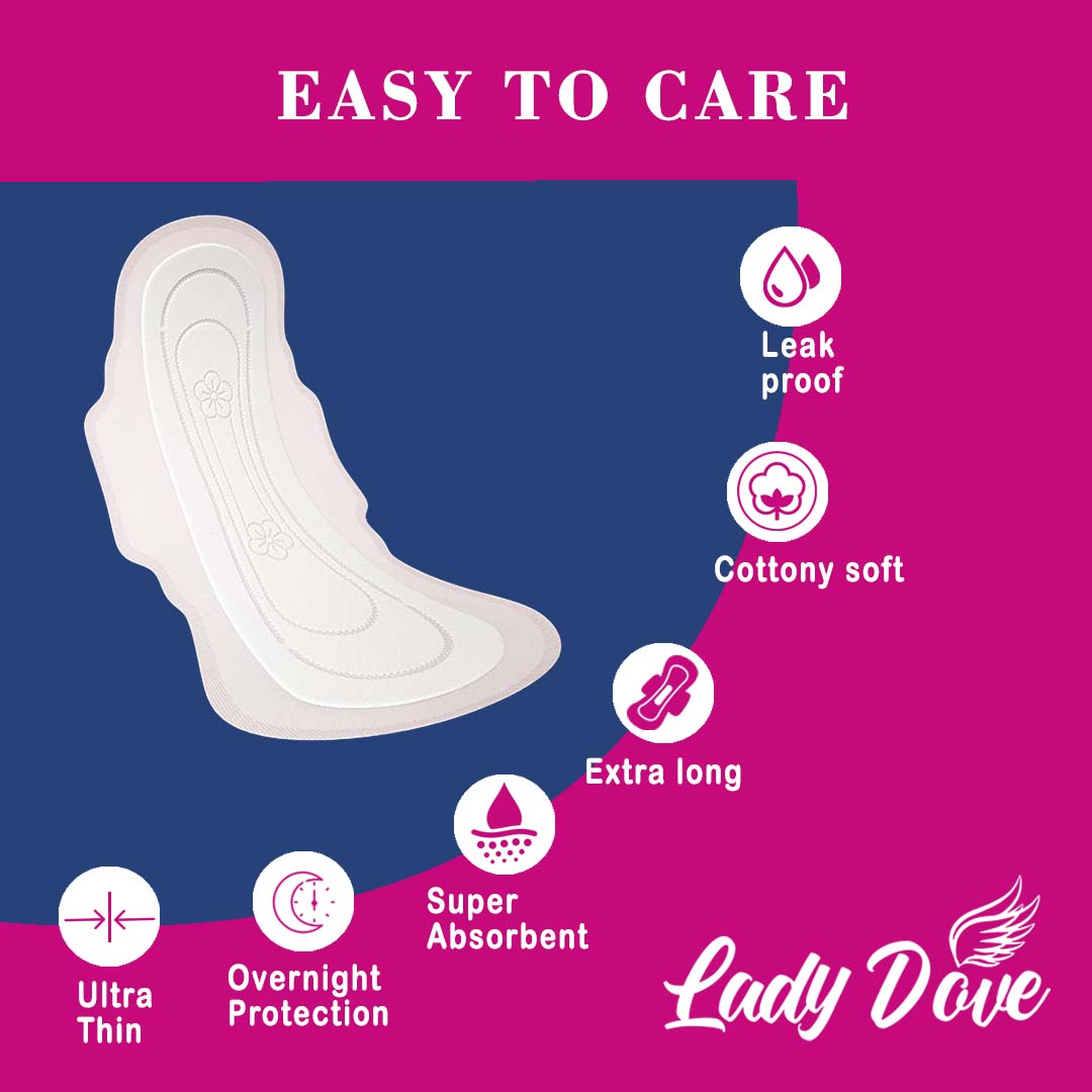 Lady Dove XL 280mm cotton soft | comfortable | leak-free & quick absorption Sanitary Pad - Image 4